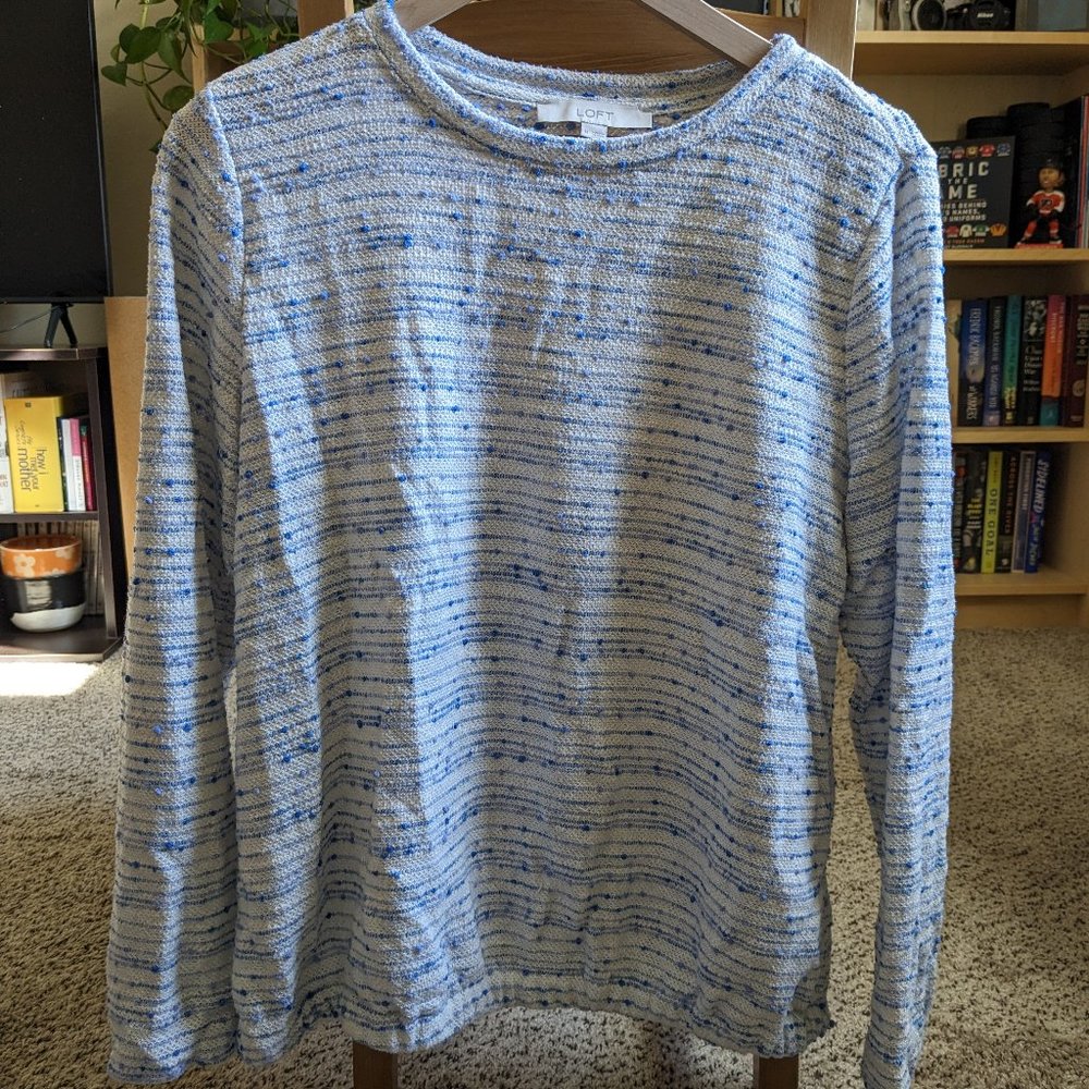 Loft Blue and White Shirt